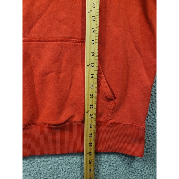 Nike Hoodie Men's XL Extra Large Red Fleece Pullover Center Check Sweatshirt - Picture 6 of 11